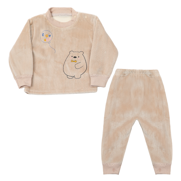 Newborn Boys Full Sleeves Suit - Light Brown