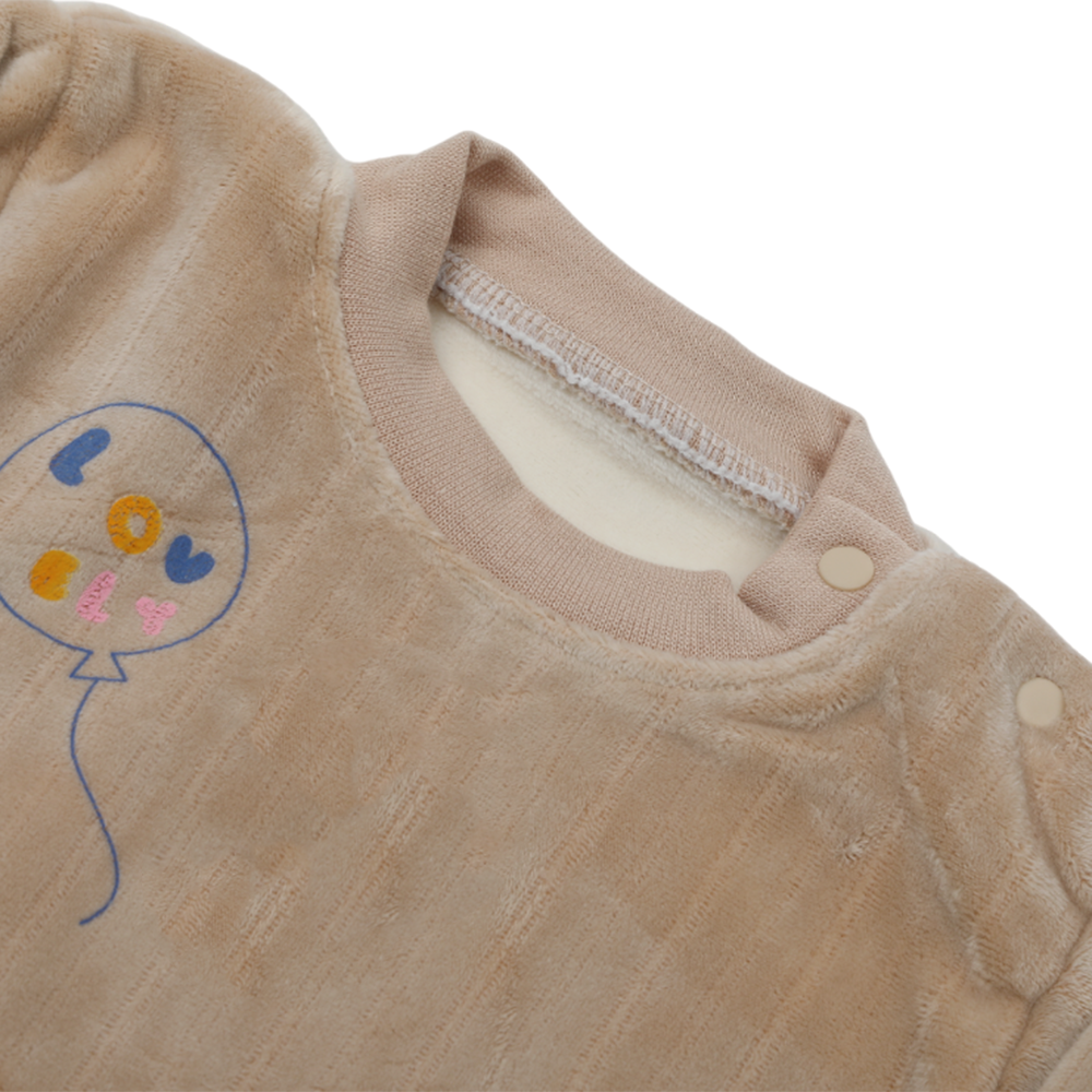 Newborn Boys Full Sleeves Suit - Light Brown, Newborn Boys Sets & Suits, Chase Value, Chase Value