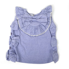 Eminent Girls Western Top - Blue