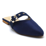 Women's Backless Pump - Navy Blue, Women Backless Pumps, Chase Value, Chase Value