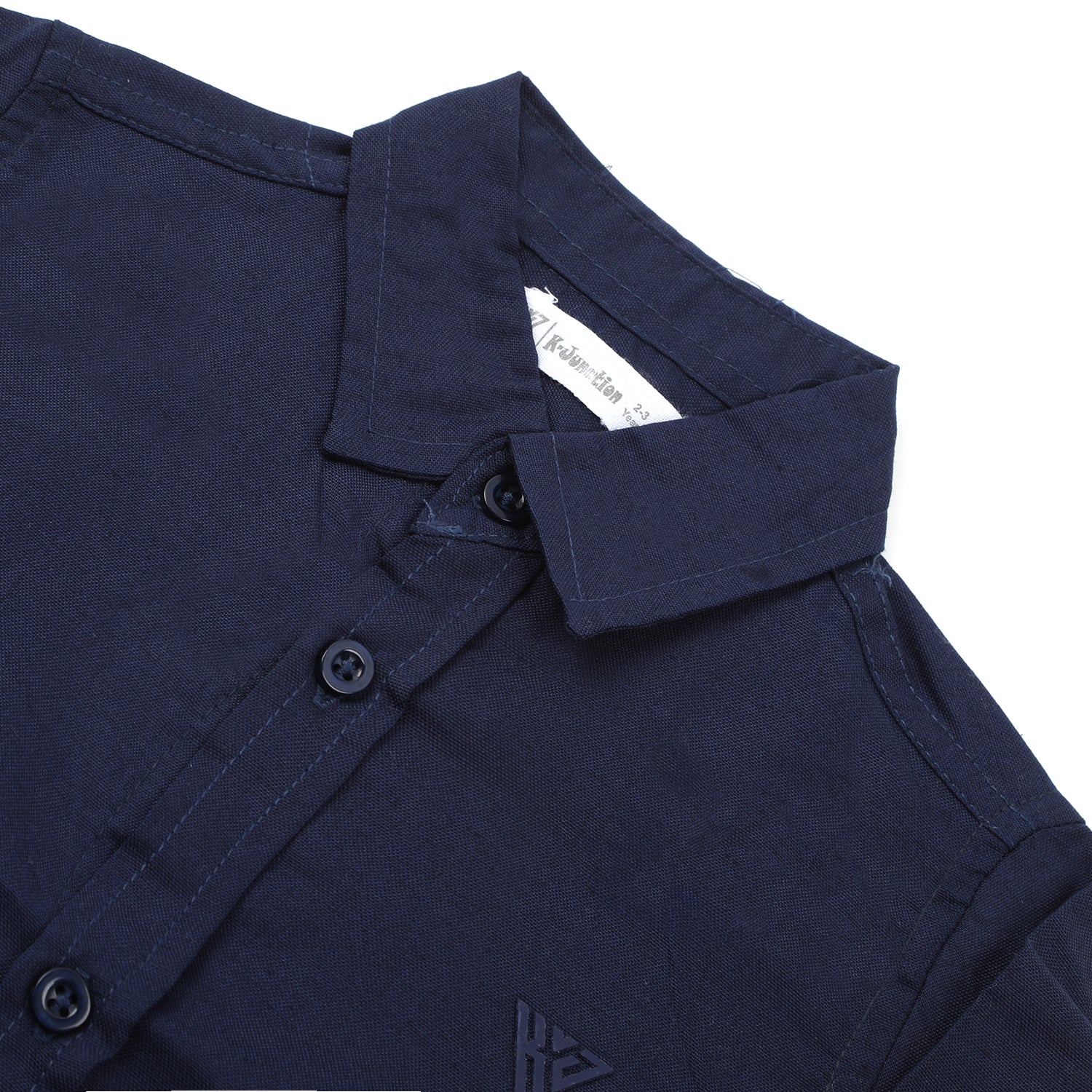 Boys Chambray Casual Full Sleeves Shirt - Navy Blue, Boys Shirts, Chase Value, Chase Value