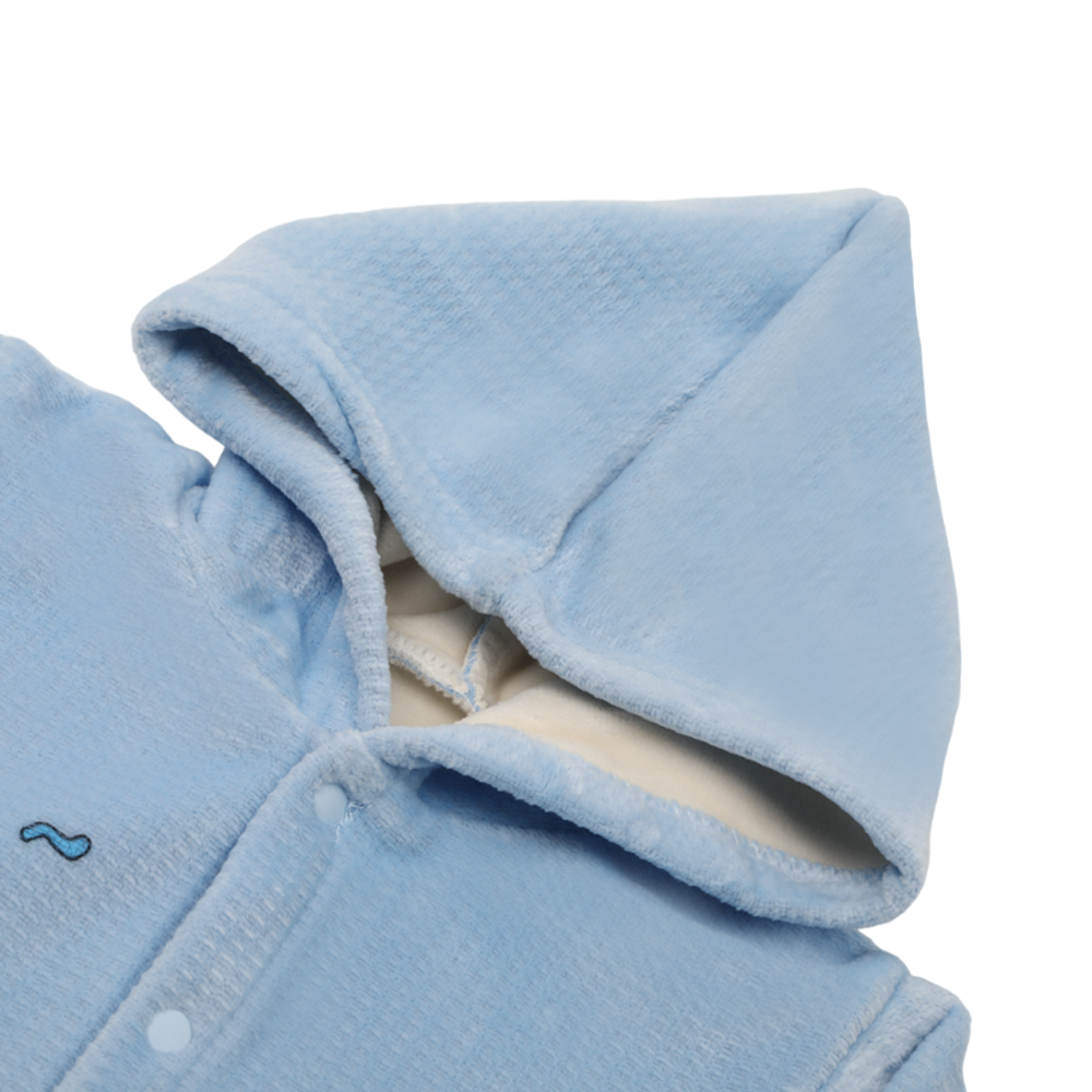 Newborn Boys Full Sleeves Romper - Sky Blue, Newborn Boys Rompers, Chase Value, Chase Value