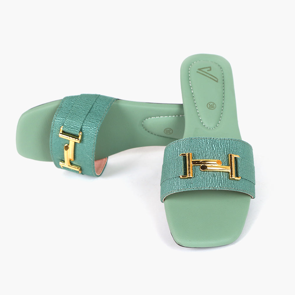 Women's Slipper - Green, Women Slippers, Chase Value, Chase Value