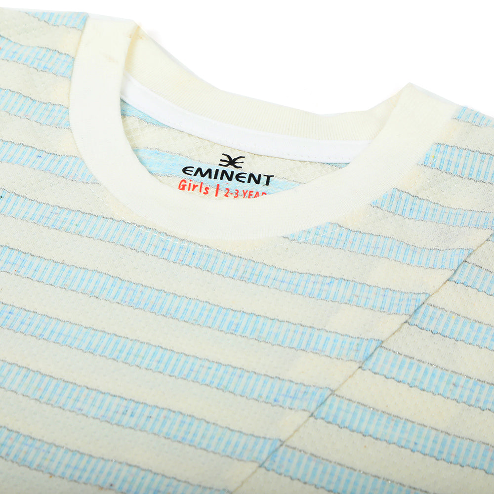 Eminent Girls Half Sleeves T-Shirt - Blue, Girls T-Shirts, Eminent, Chase Value