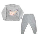 Newborn Boys Full Sleeves Suit - Grey, Newborn Boys Sets & Suits, Chase Value, Chase Value