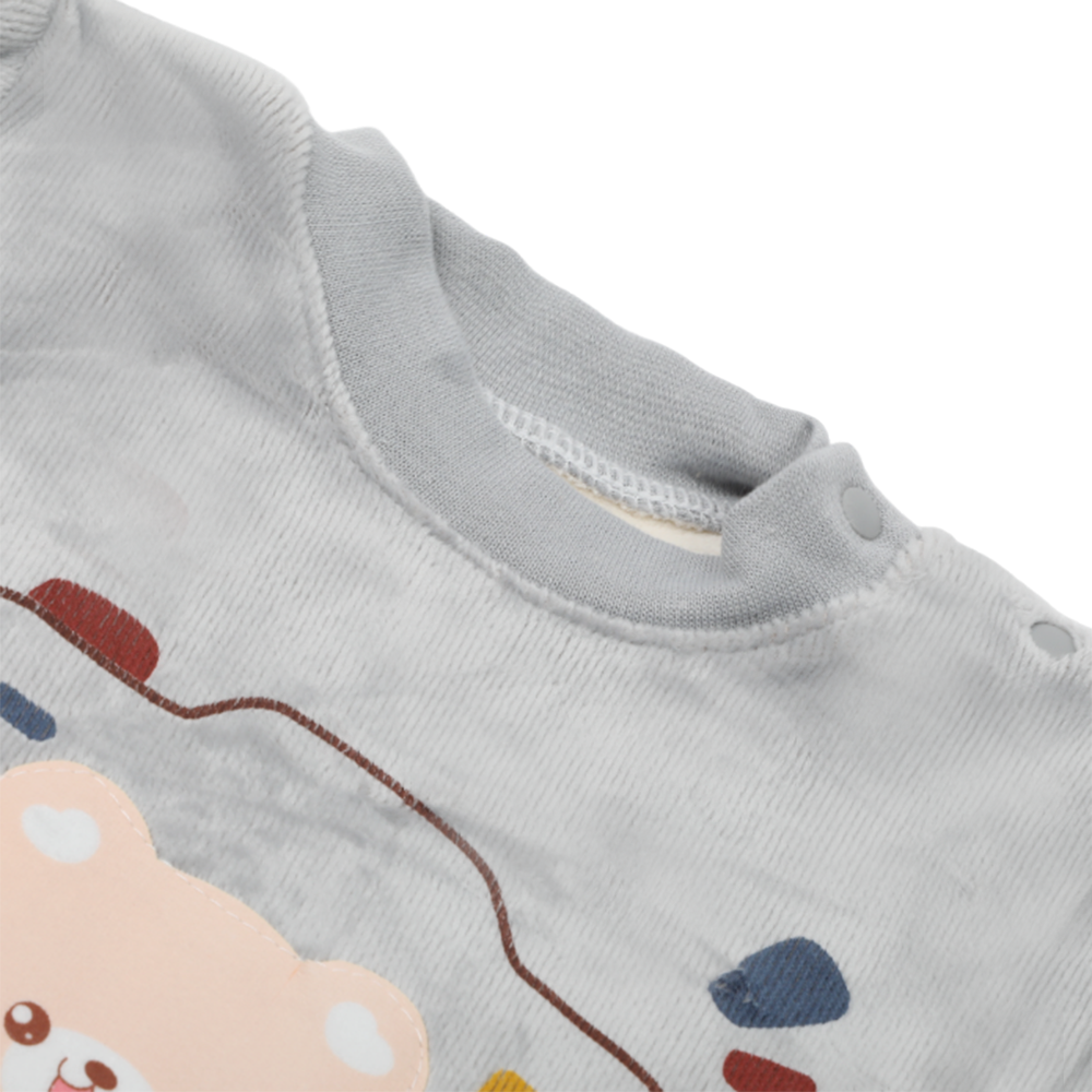 Newborn Boys Full Sleeves Suit - Grey, Newborn Boys Sets & Suits, Chase Value, Chase Value