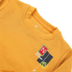 Eminent Boys Full Sleeves Sweat Shirt - Mustard