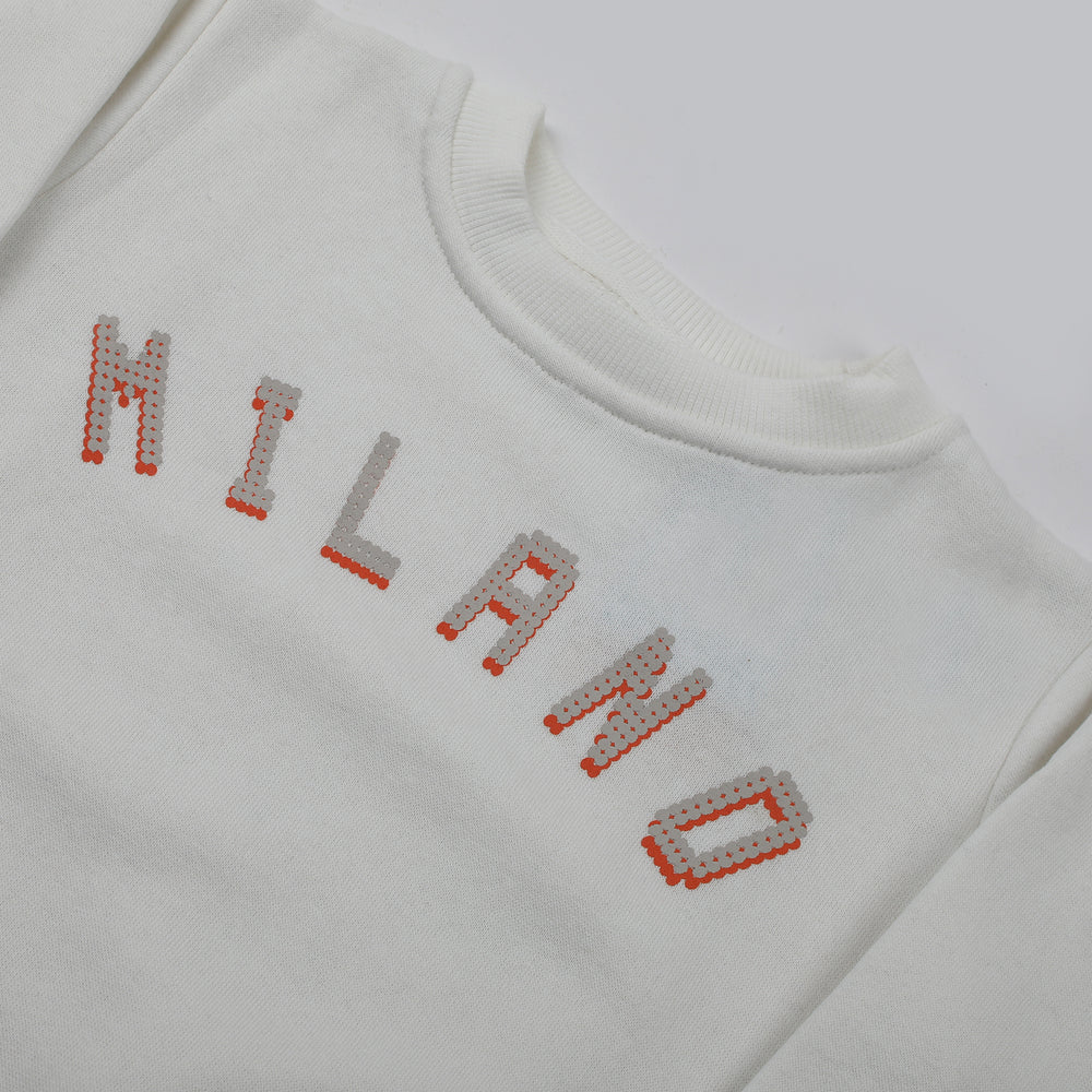 Eminent Boys Full Sleeves SweatShirt - Off White, Boys Hoodies & Sweat Shirts, Eminent, Chase Value