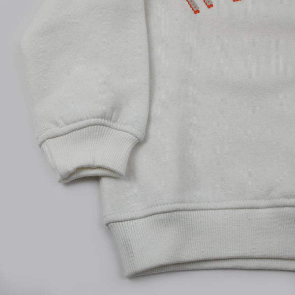 Eminent Boys Full Sleeves Sweat Shirt - Off White