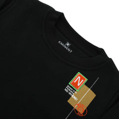 Eminent Boys Full Sleeves SweatShirt - Black