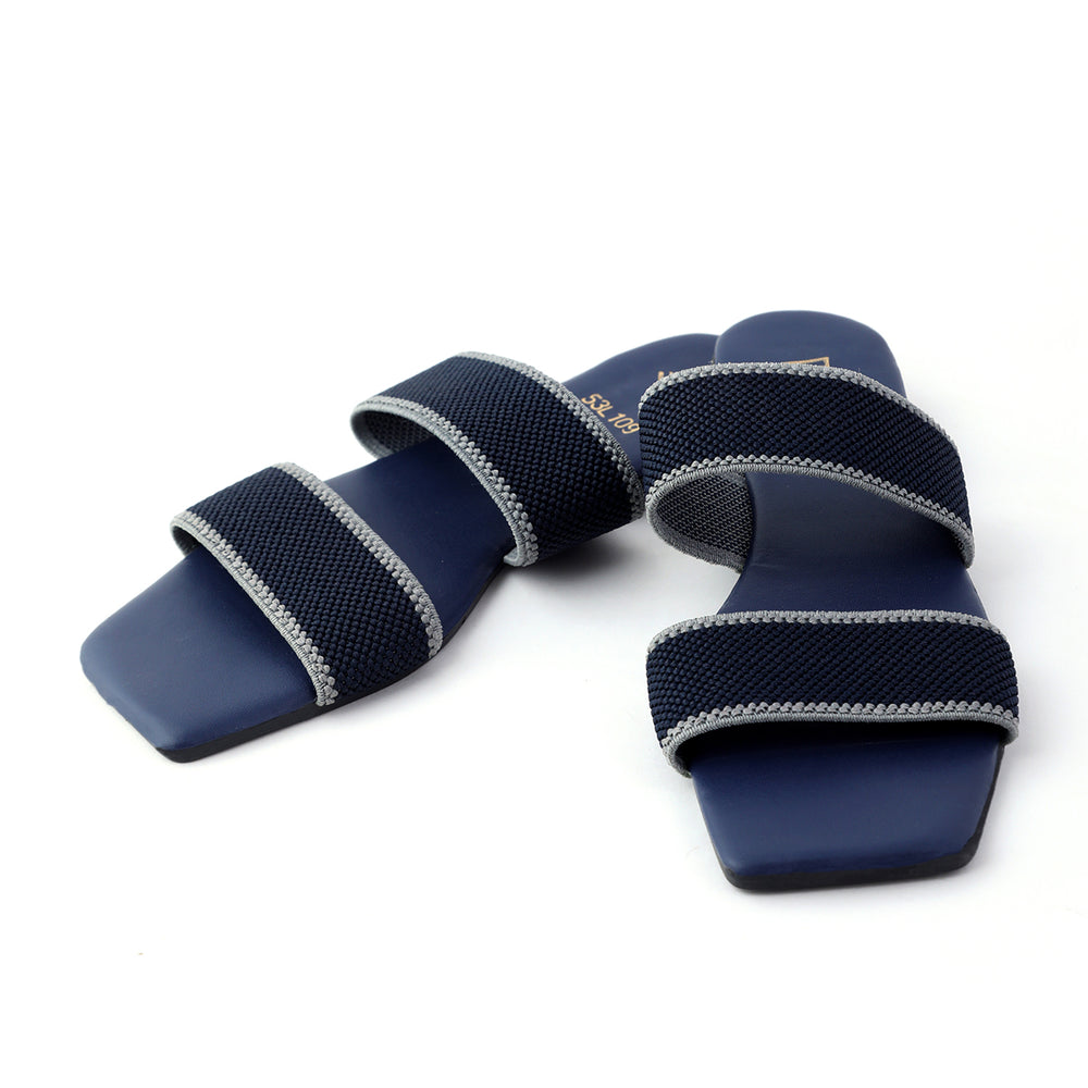 Women Open-Toe Slippers J-573/L109 - Navy Blue, Women Slippers, Chase Value, Chase Value