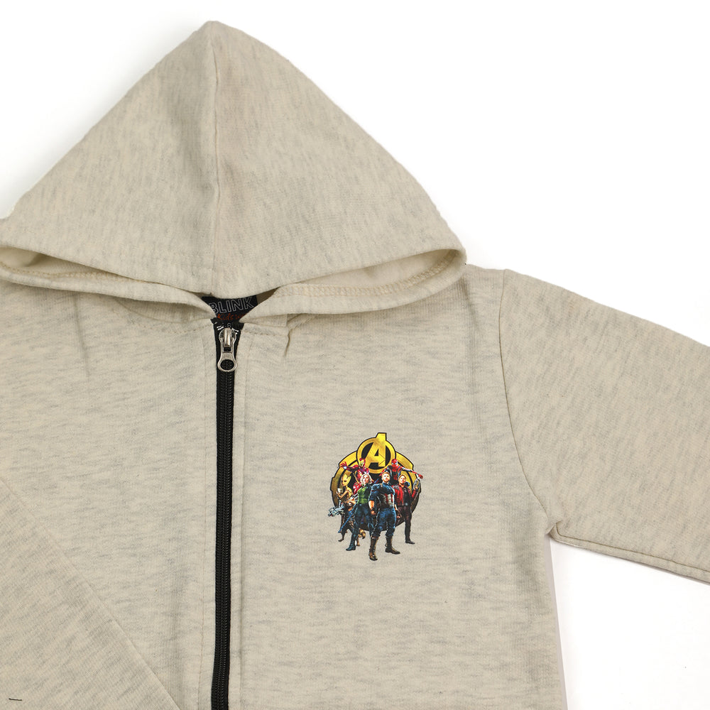 Boys Hoodie Jacket - White, Boys Hoodies & Sweat Shirts, Chase Value, Chase Value