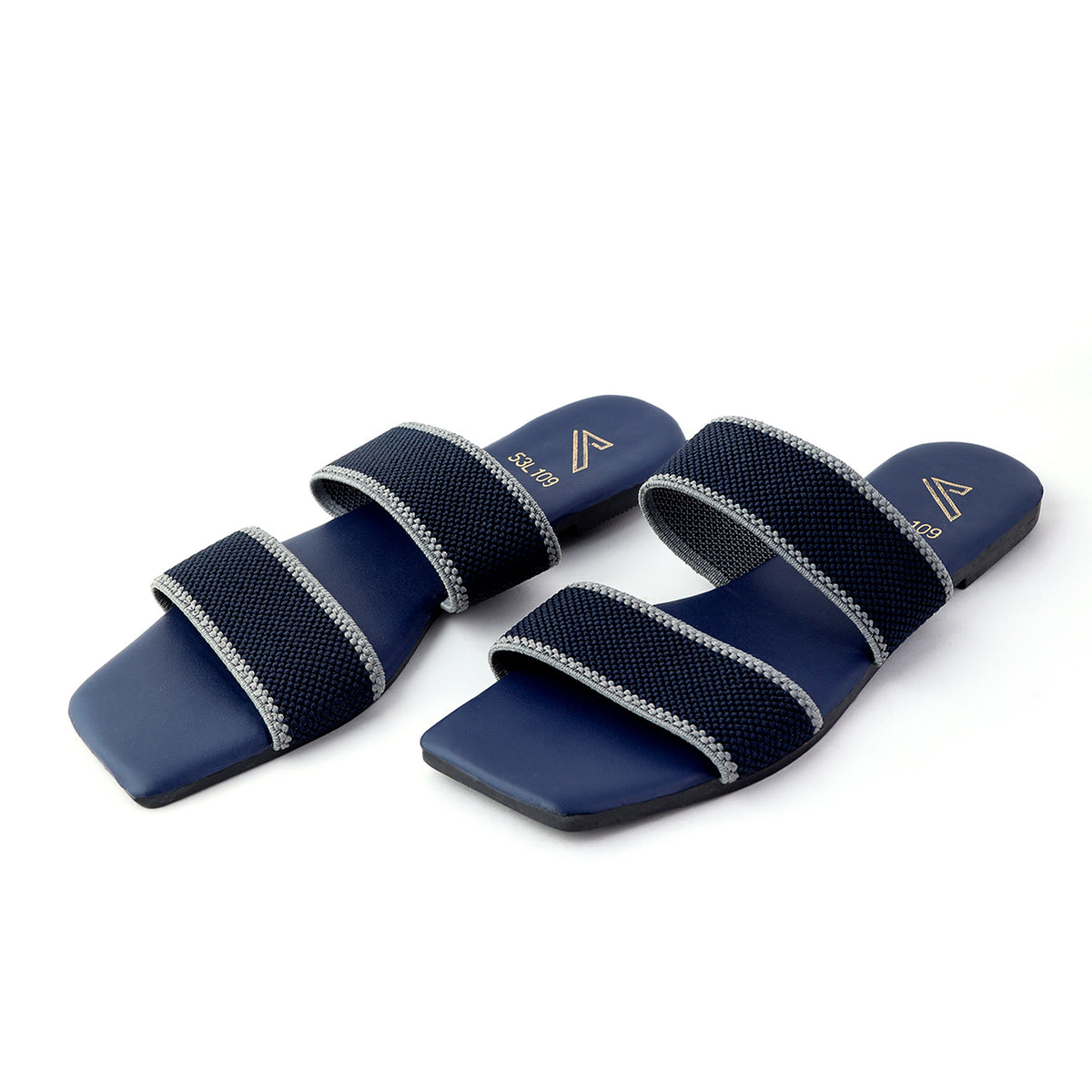 Women Open-Toe Slippers J-573/L109 - Navy Blue, Women Slippers, Chase Value, Chase Value