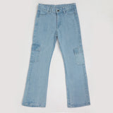Girls Denim Pant - Light Blue, Girls Pants & Capri, Chase Value, Chase Value