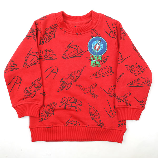 Eminent Boys Full Sleeves Sweat Shirt - Red