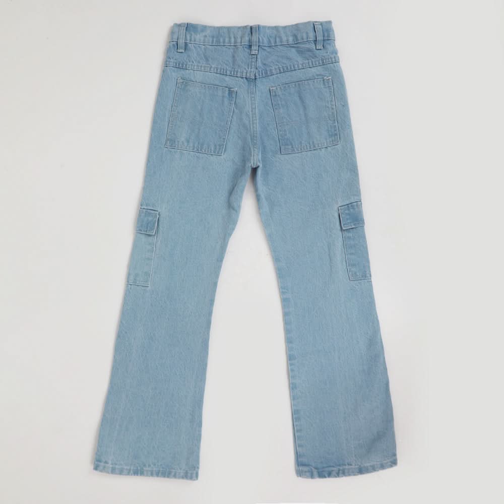Girls Denim Pant - Light Blue, Girls Pants & Capri, Chase Value, Chase Value