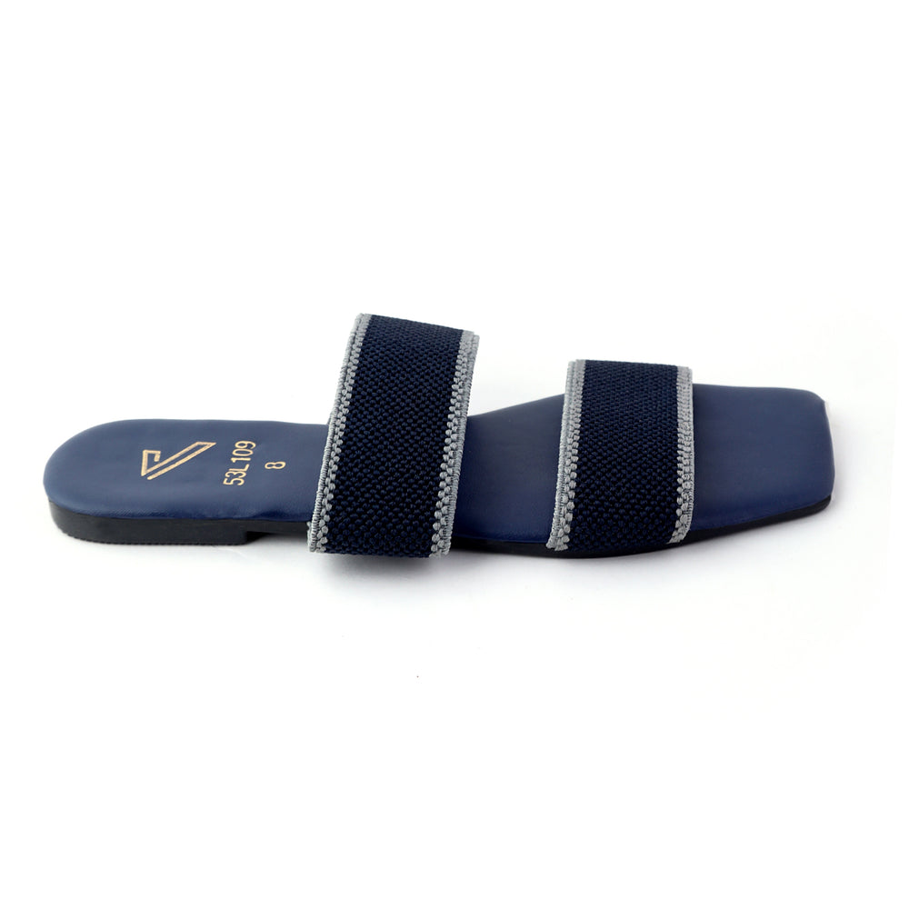 Women Open-Toe Slippers J-573/L109 - Navy Blue, Women Slippers, Chase Value, Chase Value