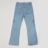 Girls Denim Pant - Light Blue, Girls Pants & Capri, Chase Value, Chase Value