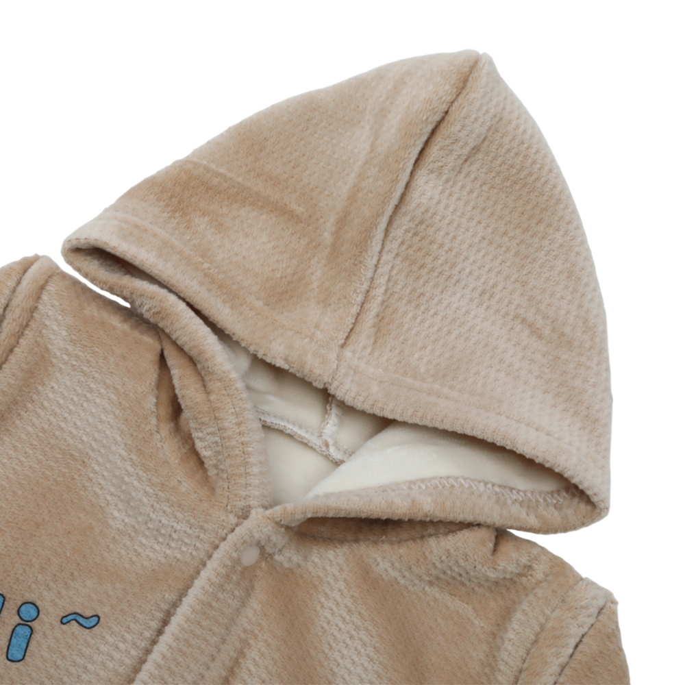Newborn Boys Full Sleeves Romper - Beige, Newborn Boys Rompers, Chase Value, Chase Value