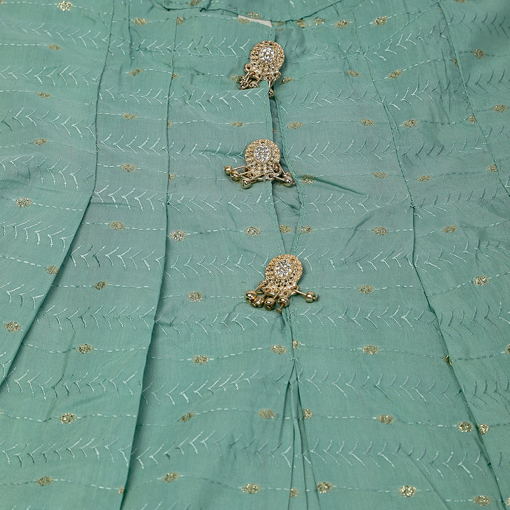 Girls 2Pcs Shalwar Suit - Green, Girls Shalwar Kameez, Chase Value, Chase Value