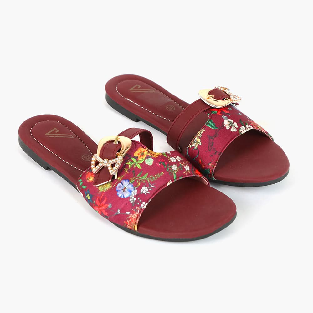 Women's Slipper - Maroon, Women Slippers, Chase Value, Chase Value