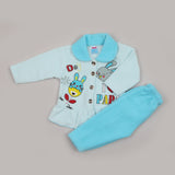 Newborn Girls Full Sleeves Suit - Sky Blue, Newborn Girls Sets & Suits, Chase Value, Chase Value