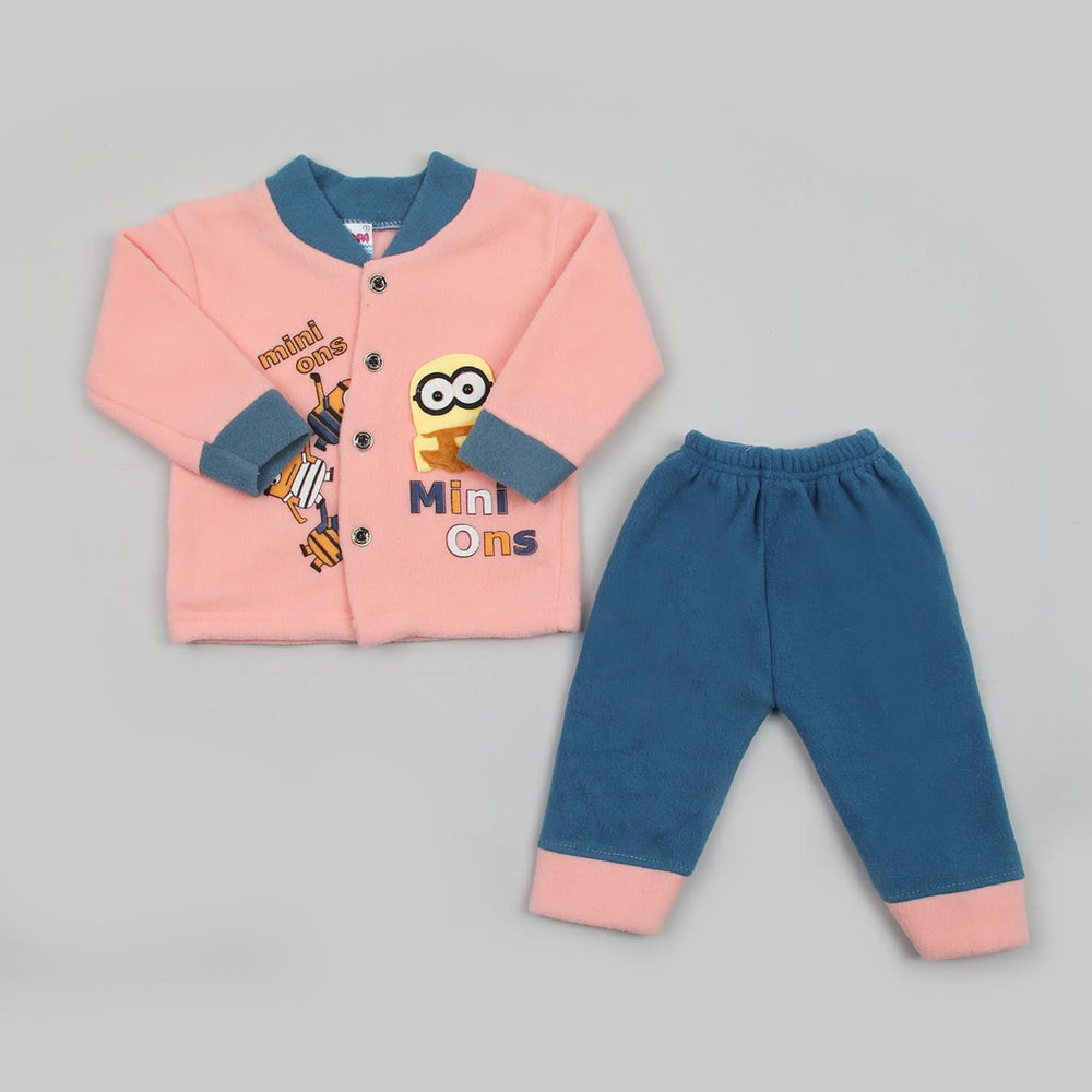 Newborn Girls Full Sleeves Suit - Peach, Newborn Girls Sets & Suits, Chase Value, Chase Value