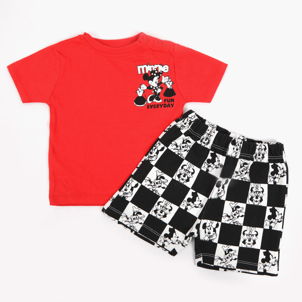 Eminent Newborn Girls Half Sleeves Suit - Samba Red, Newborn Girls Sets & Suits, Eminent, Chase Value