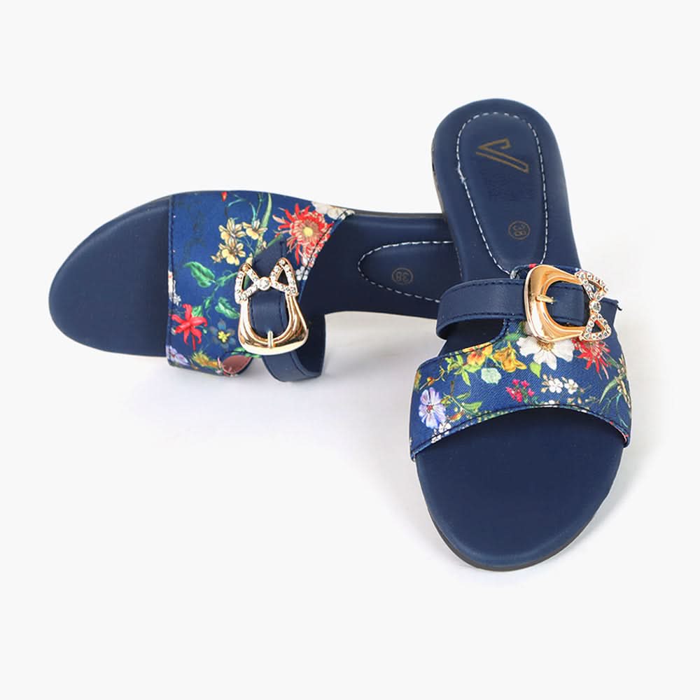 Women's Slipper - Navy Blue, Women Slippers, Chase Value, Chase Value