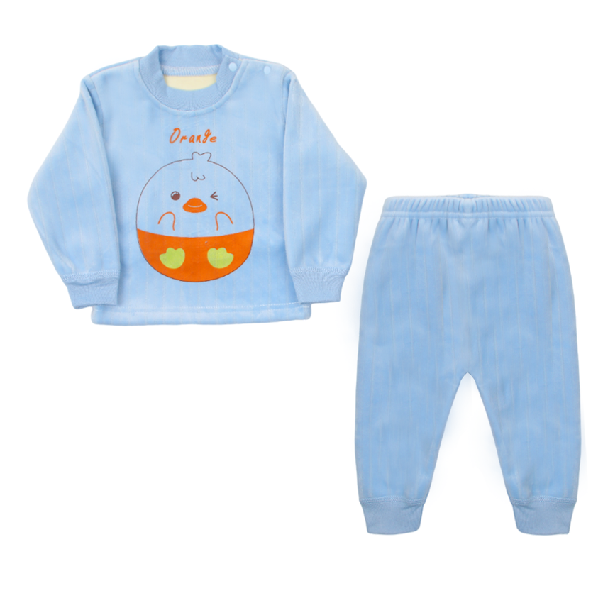 Newborn Boys Full Sleeves Suit - Light Blue