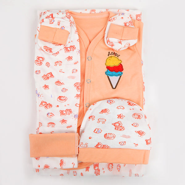 Newborn Wrapping Sheet - Peach