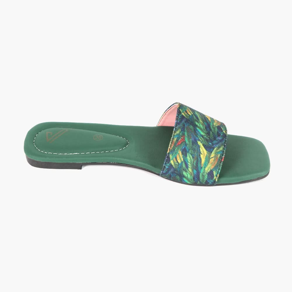 Women's Slipper - Green, Women Slippers, Chase Value, Chase Value