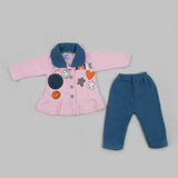 Newborn Girls Full Sleeves Suit - Pink, Newborn Girls Sets & Suits, Chase Value, Chase Value