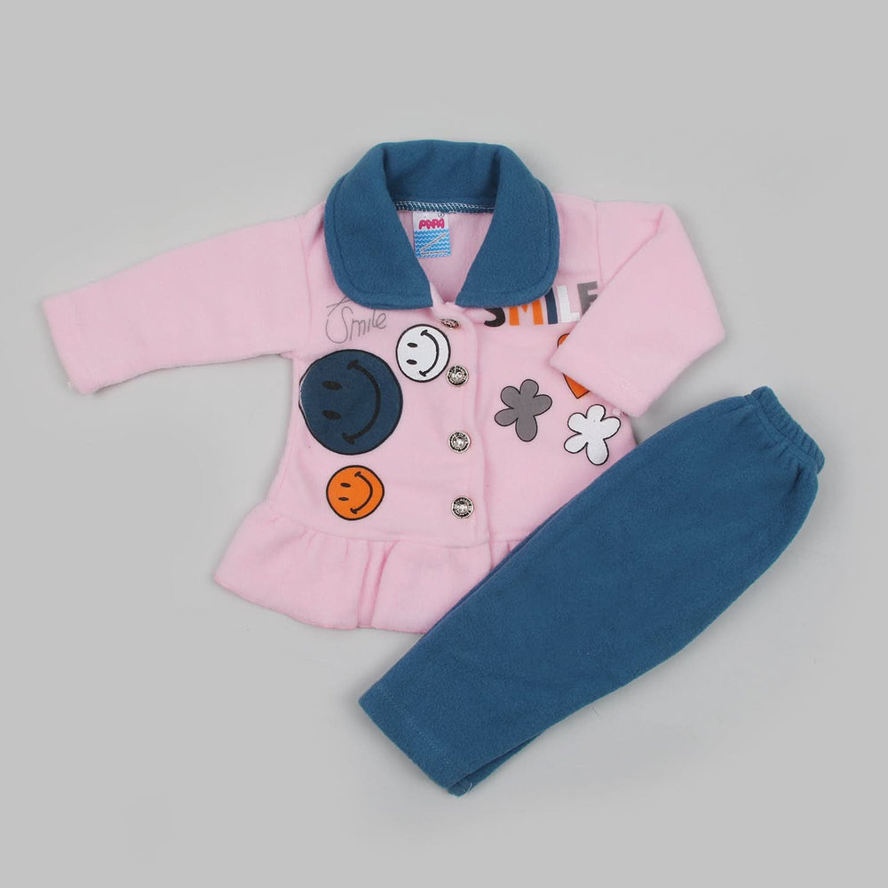 Newborn Girls Full Sleeves Suit - Pink, Newborn Girls Sets & Suits, Chase Value, Chase Value