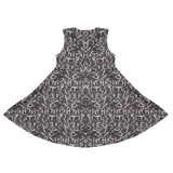 Girls Sleeveless Frock - Grey, Girls Frocks, Chase Value, Chase Value