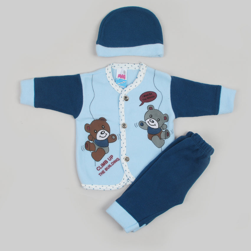 Newborn Boys Full Sleeves Suit - Blue