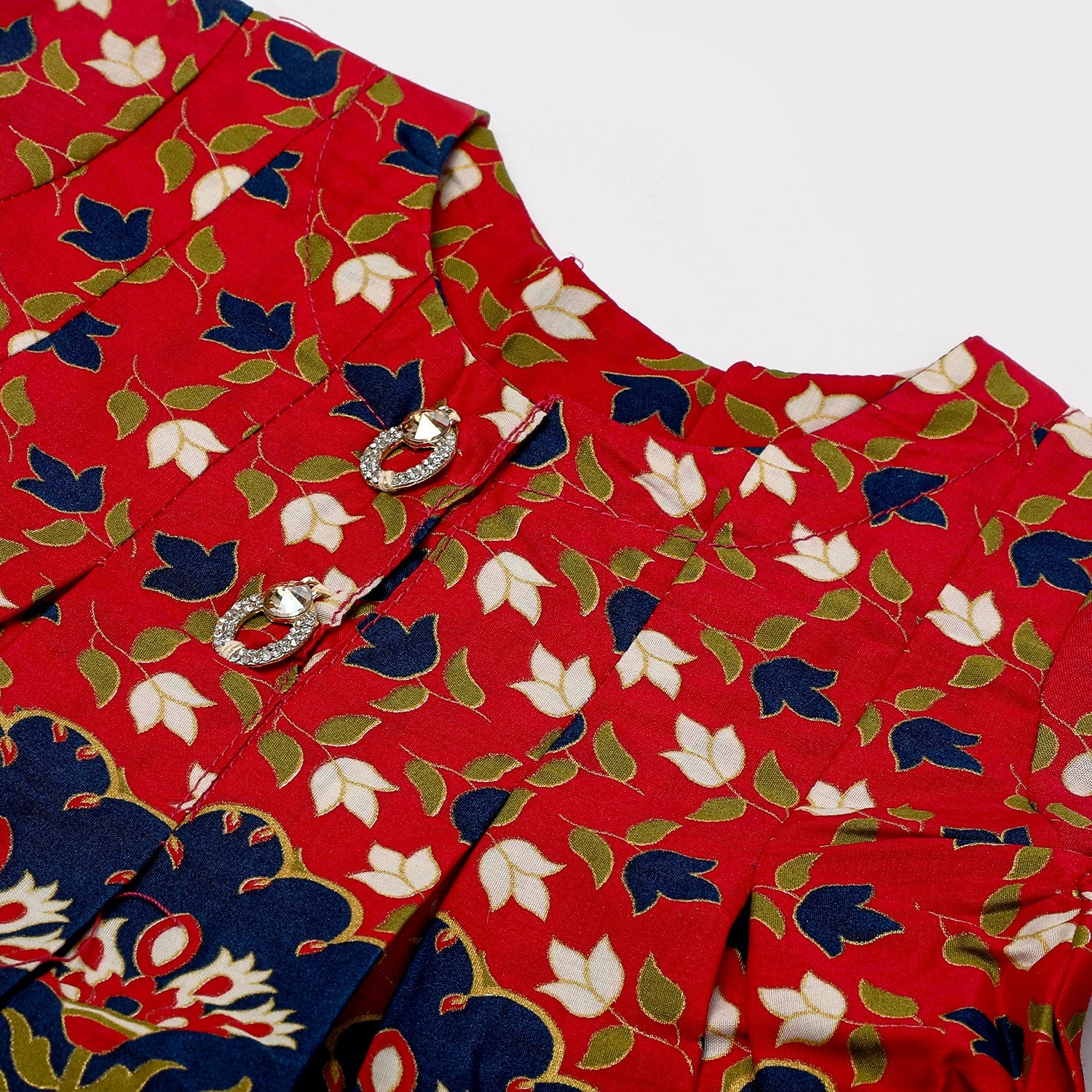 Girls Shalwar Suit 2Pcs - Red, Girls Shalwar Kameez, Chase Value, Chase Value