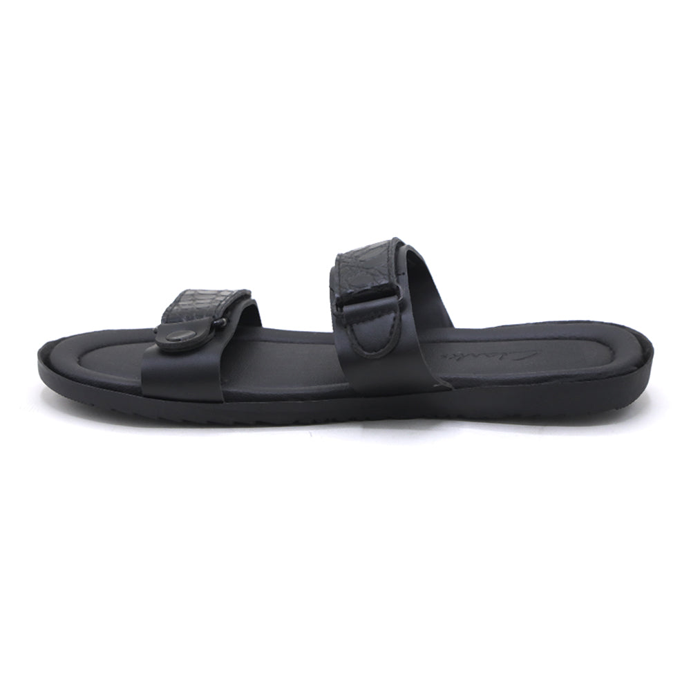 Men's Slipper - Black, Men's Slippers, Chase Value, Chase Value