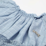 Girls Tight Half Sleeves Suit - Light Blue, Girls Suits, Chase Value, Chase Value