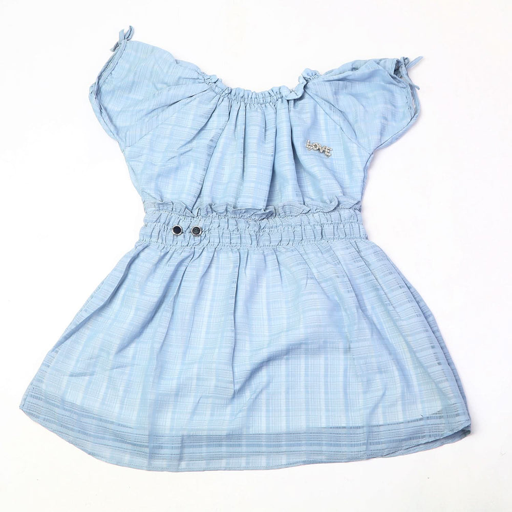 Girls Tight Half Sleeves Suit - Light Blue, Girls Suits, Chase Value, Chase Value