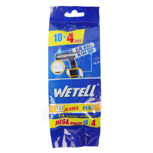 Wetell Men Razor Aloe Vera Ultra Grip Pack of 14