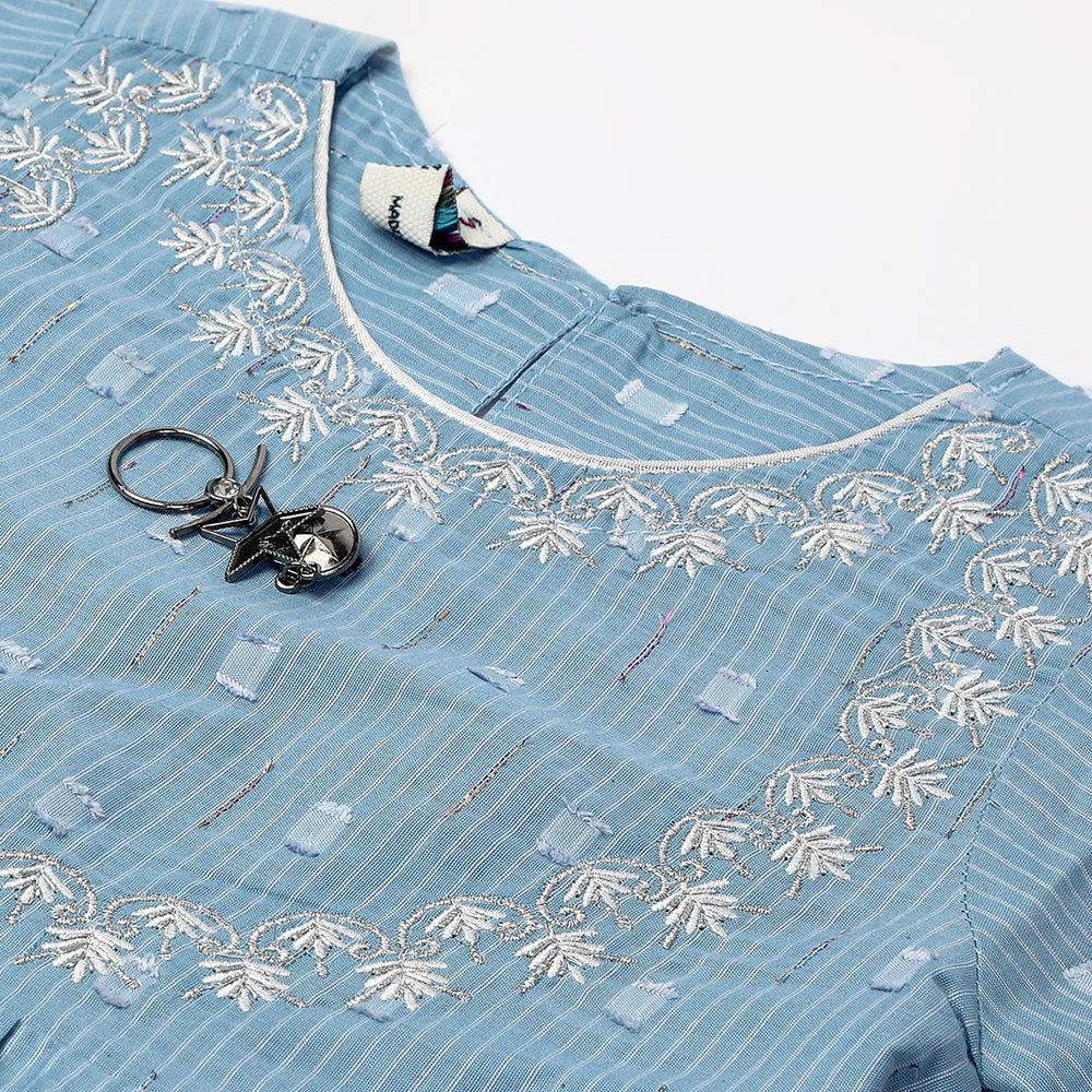 Girls 2Pcs Shalwar Suit - Blue, Girls Shalwar Kameez, Chase Value, Chase Value