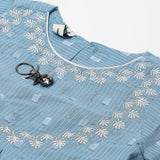 Girls 2Pcs Shalwar Suit - Blue, Girls Shalwar Kameez, Chase Value, Chase Value