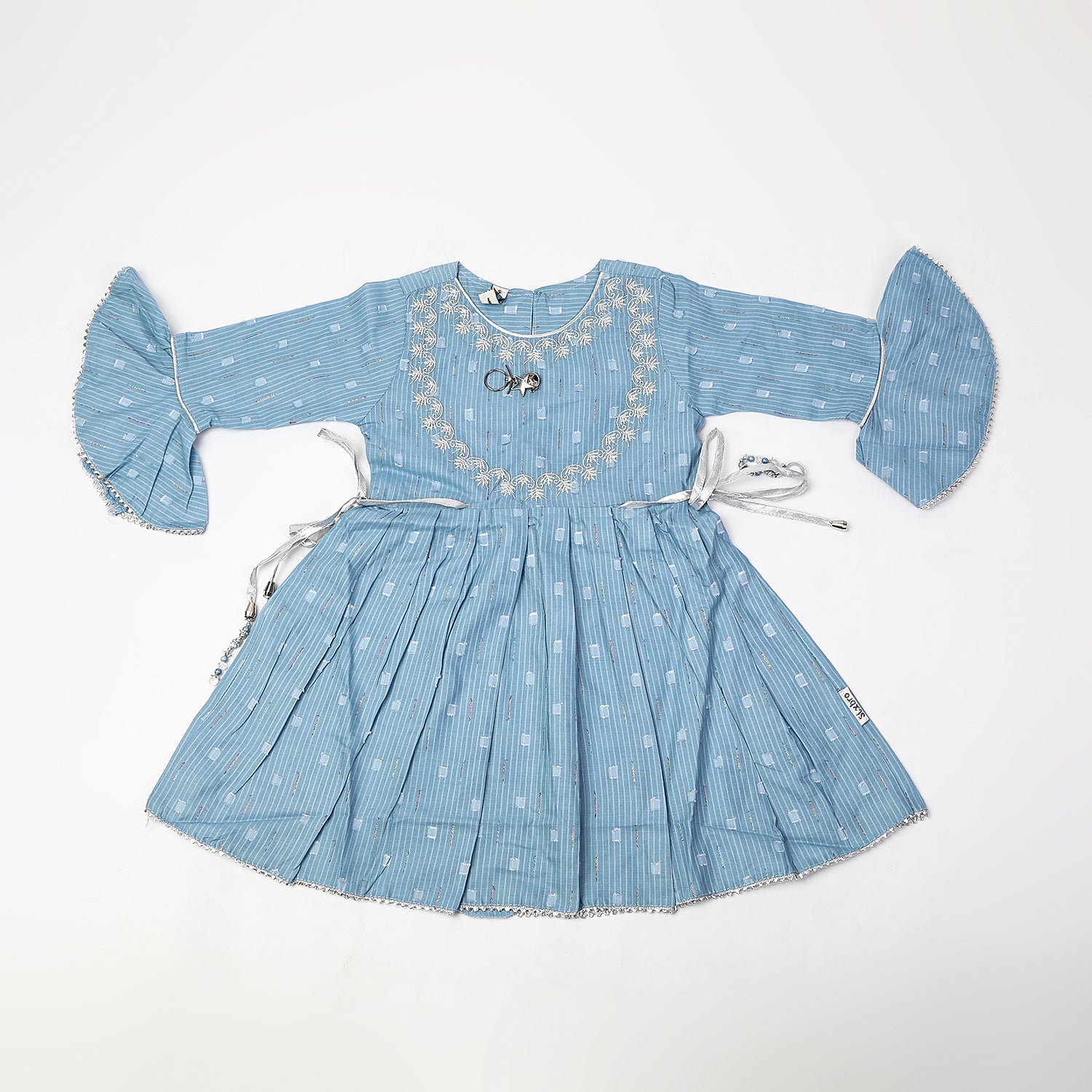 Girls 2Pcs Shalwar Suit - Blue, Girls Shalwar Kameez, Chase Value, Chase Value