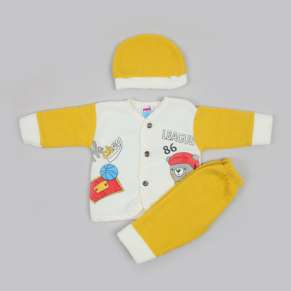 Newborn Boys Full Sleeves Suit - Fawn