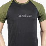 Men's Half Round Neck Half Sleeves T-Shirt - Black, Men's T-Shirts & Polos, Chase Value, Chase Value