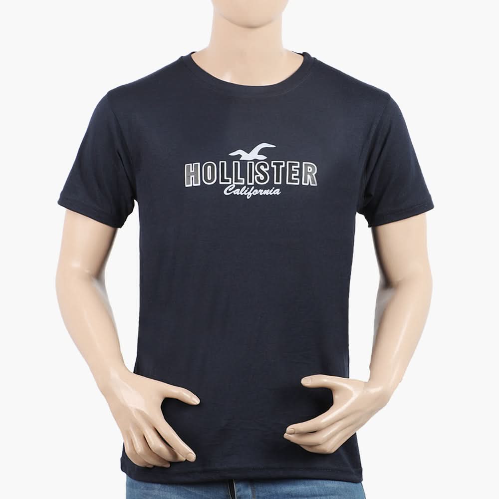 Men's Half Sleeves Printed T-Shirt - Navy Blue, Men's T-Shirts & Polos, Chase Value, Chase Value