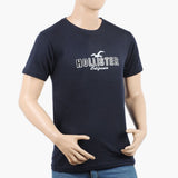 Men's Half Sleeves Printed T-Shirt - Navy Blue, Men's T-Shirts & Polos, Chase Value, Chase Value