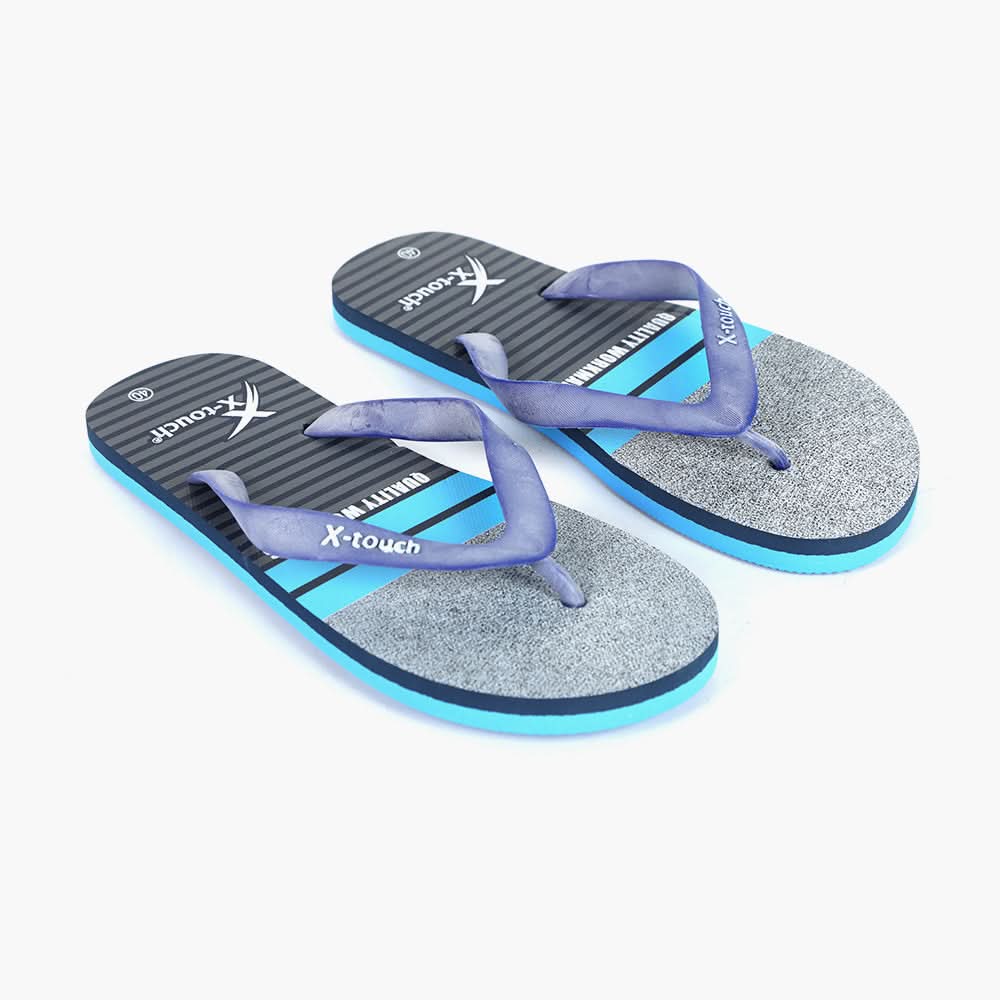 Men's Flip Flop Slippers - Blue, Men's Slippers, Chase Value, Chase Value