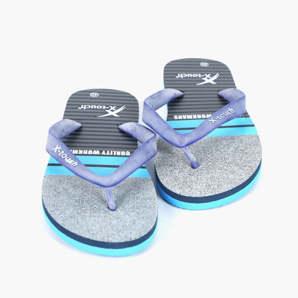 Men's Flip Flop Slippers - Blue, Men's Slippers, Chase Value, Chase Value